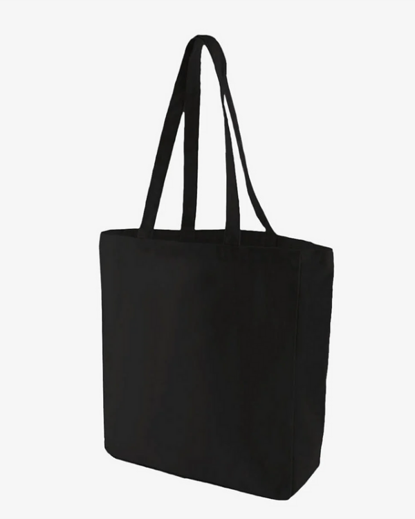10oz Black Canvas Shopper