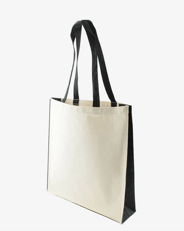 10oz Canvas Shopping Bag With Coloured Trim
