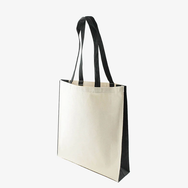 10oz Canvas Shopping Bag With Coloured Trim