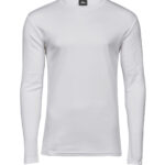 Long sleeve interlock tee (530) White