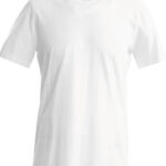 Short-sleeved crew neck T-shirt White